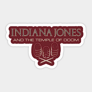 Indiana Jones and the Temple of Doom Title Sticker